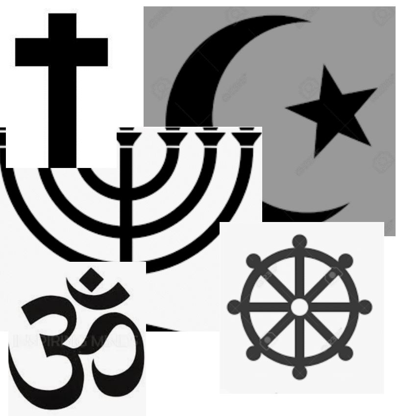 Afbeelding van geloof symbolen.